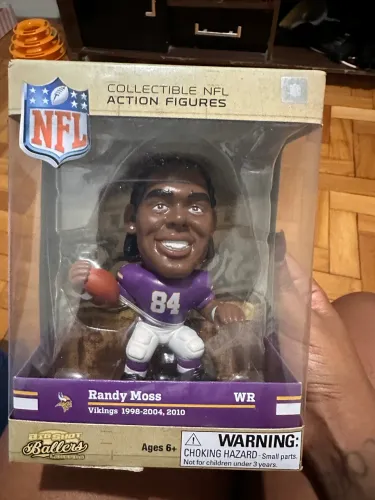 Boneco Randy Moss colecionável - Vikings