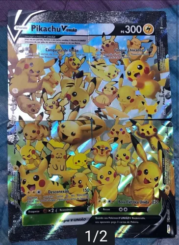 Card pokemon Pikachu V união