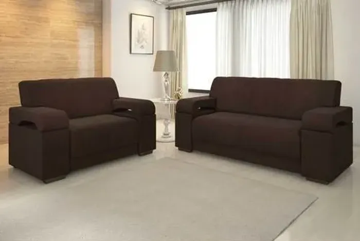 Conjunto de Sofá Atlanta 2 e 3 lugares Tecido Veludo (Novo)