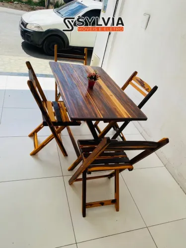 Conjunto dobrável 1,20x70 retangular