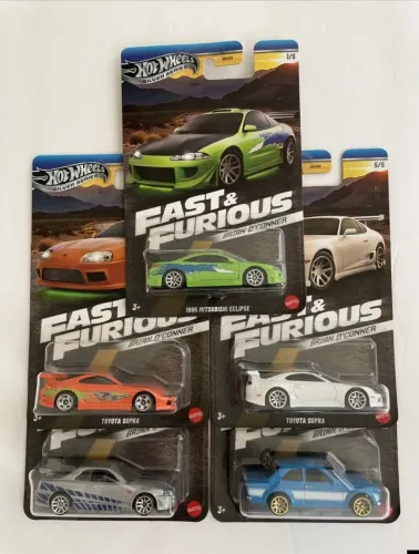 Set hot Wheels velozes e furiosos 5 miniaturas