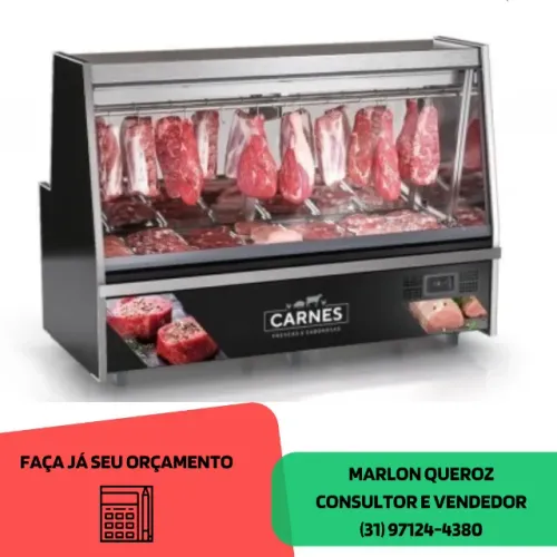 Balcão de Açougue 2M Gelopar Preto 220v