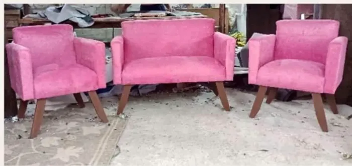 549,99 PROMOÇÃO- kit namoradeira + 2 poltronas decorativas - fazemos em diversas cores