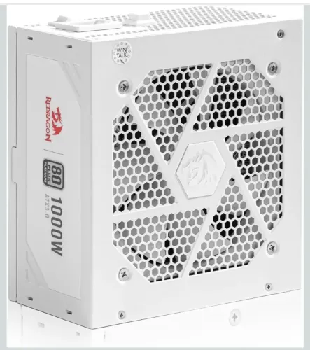 Fonte Redragon RGPS 1000W branca 80 plus platinum