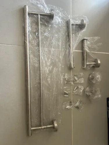 Kit suporte toalha para banheiro inox
