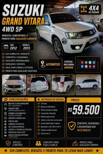 Suzuki Grand Vitara 2.0 16V 4x2/4x4 5P Aut. 2013