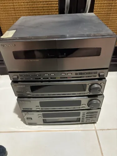 Mini System Pioneer Modular Vintage (5 módulos) - Para Conserto ou Peças