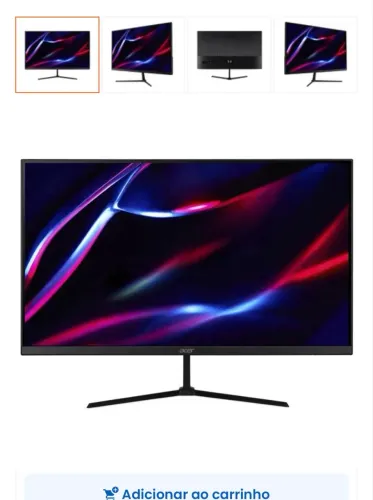 Monitor acer nitro 180hz 1ms painel IPS