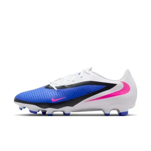 Chuteira Campo Nike Phantom 6 Academy - Branco+Azul Royal