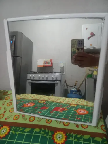 Porta escova espelhado 