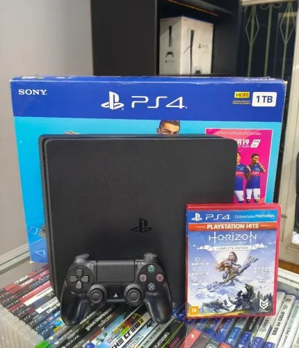 Playstation 4 Slim 1TB - Seminovo Impecavel 