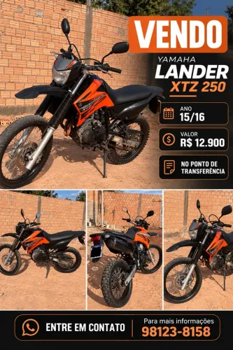 Yamaha XTZ 250 Lander 249cc/lander Blueflex 2015