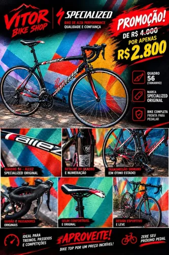 Bike Specialized Allez speed quadro 56 original