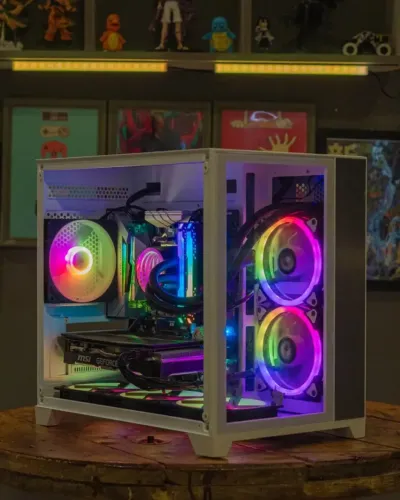 Máquina Ryzen 7 3700X, RTX 2060 6GB, 16GB RAM, NVMe 1TB, B450M, Fonte 650W, WC 240mm