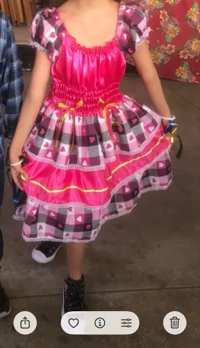 Vestido caipira infantil