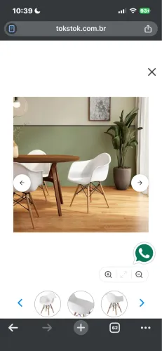Cadeira c braços easy wood