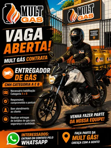 Entregador de Gás CNH: A B