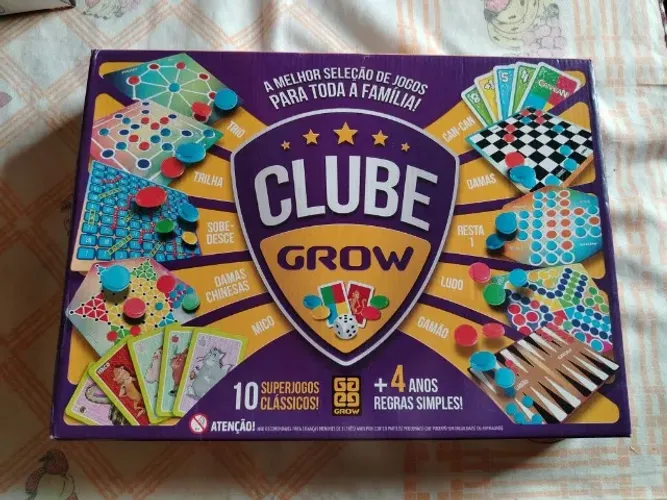 Clube Grow Conjunto de 10 Jogos Clássicos Completo 