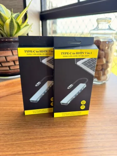 ADAPTADOR HUB USB-C 7 em 1 - NOVO/LACRADO