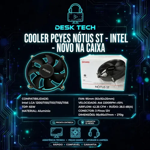 COOLER PCYES NOTUS -INTEL