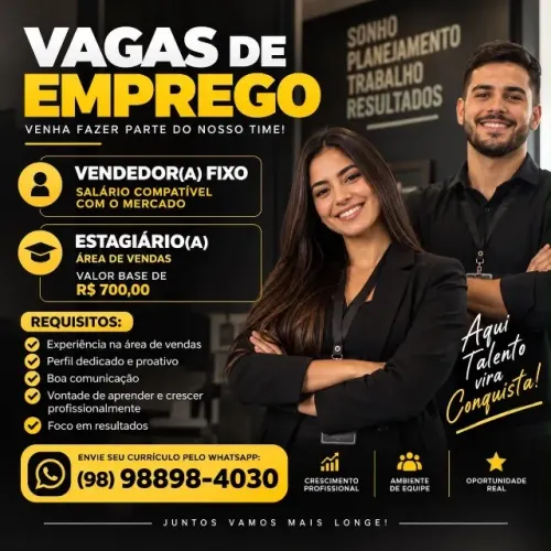 Vagas de emprego disponível na cohab