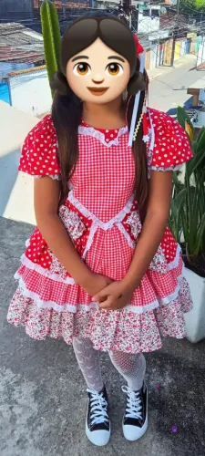 Vestido Junino Infantil.