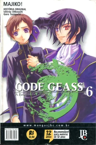  Mangá Code Geass - A Rebelião de Lelouch, Vol. 6