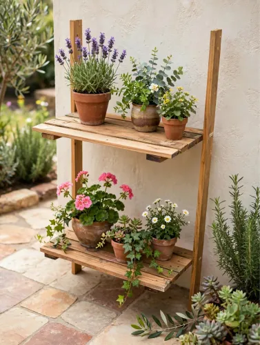 Prateleira para flores