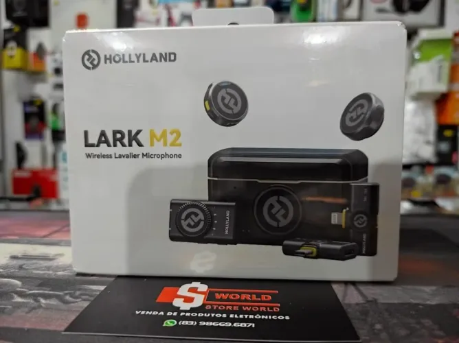 Combo Lapela Hollyland Lark M2 Profissional produto novo. Loja Store World