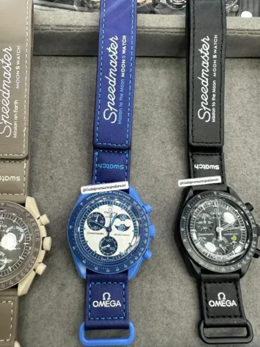 Relogio Omega x Swatch MoonSwatch Mission to the Moonphase (New Moon) + Caixa Inclusa
