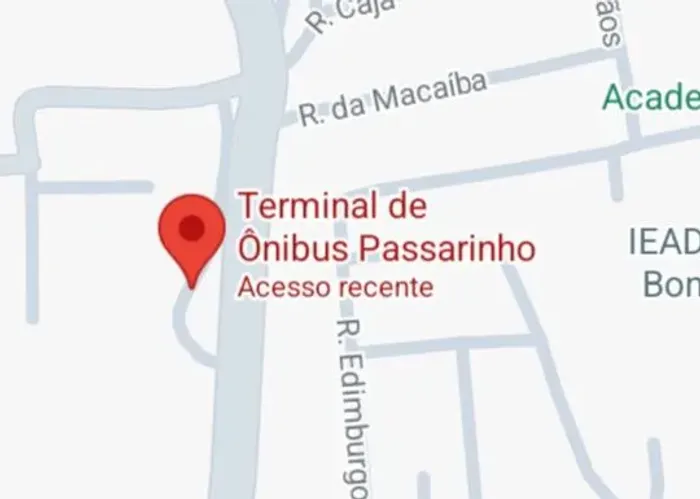 Terreno fica perto da integração passarinho terreno 6x6