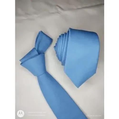 Kit 10 gravatas masculina azul serenity oxford fosco