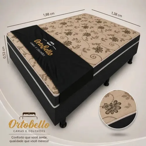 Cama Box Cônjugada Casal D26 Lisboa - ORTOBELLO 