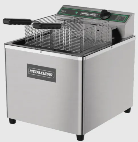 a.l Fritadeira Profissional  Metalcubas 15L 8000W