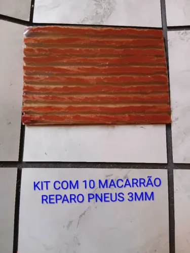 KIT COM 10 UNIDADES MACARRÃO PARA REPARO PNEUS.