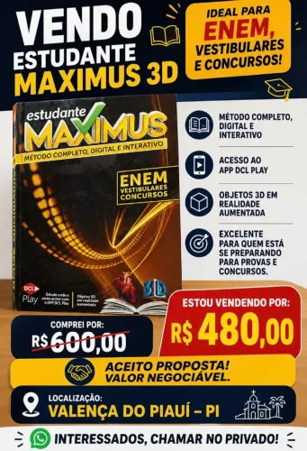 Livro Estudante Maximus - ENEM, Vestibular e Concursos