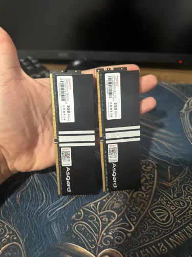 Memórias asrgard rgb 3600mhz 2x8gb 