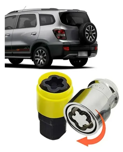 Kit Trava Antifurto Estepe Spin Activ_Aceito Cartão