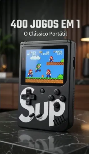 Mini Game Retrô Portatil Nintendo 400 Jogos