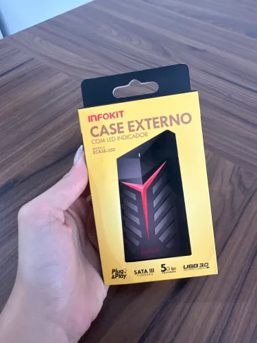 CASE EXTERNO COM LED INDICADOR