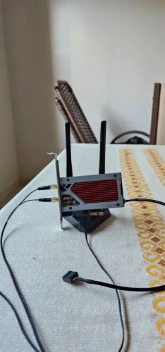 Placa Wi-Fi 6E FENVI AXE3000RGB PCIe - 2.4G/5G/6G