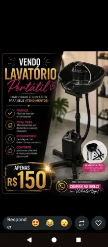 Lavatório portatil 