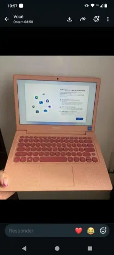 Notebook Samsung rosa