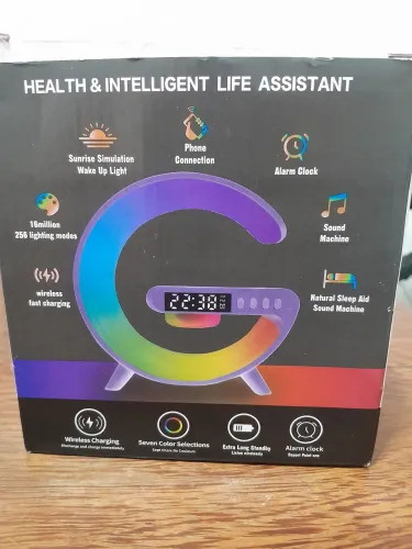 G-SPEAKER SMART STATION,iluminaria,Bluetooth inteligente,carregador de celular por indução