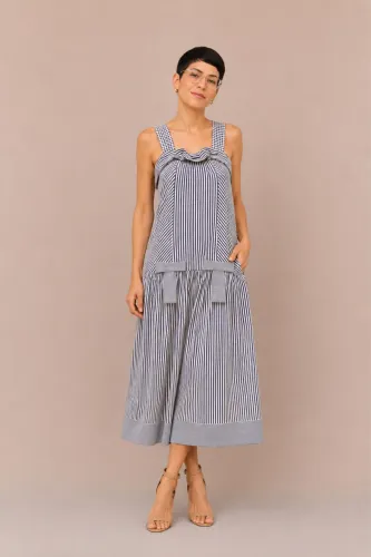 Vestido Midi listrado Farm Rio