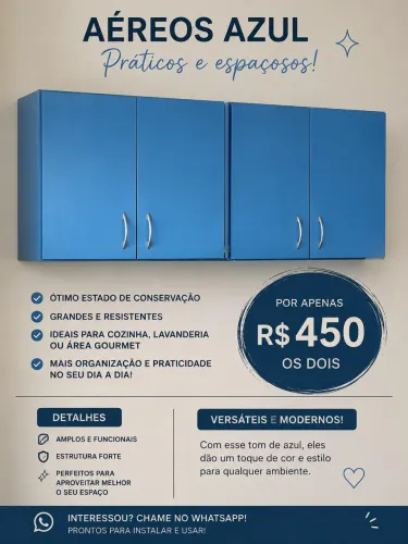 Armário de cozinha suspenso