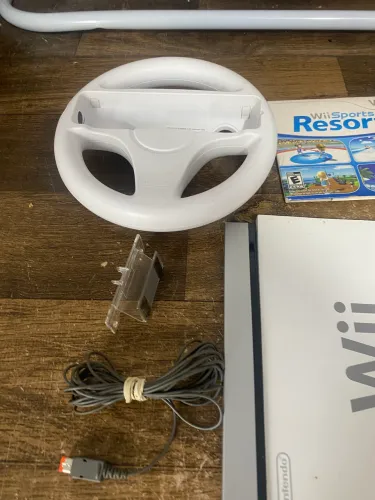 Volante + Jogo + Antena + Base + Audio e Vídeo + Manual Wii