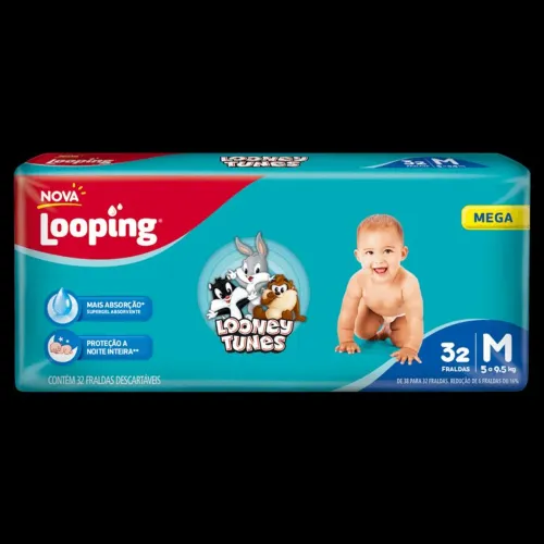 FRADAS BABY LONEY TUNES - 32 UNID. TAM.M