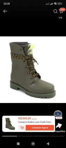 Bota emborrachada colcci