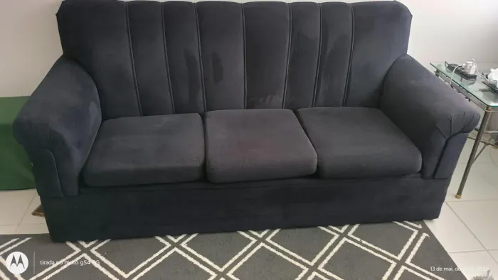 Lindo sofá/semi novo preto